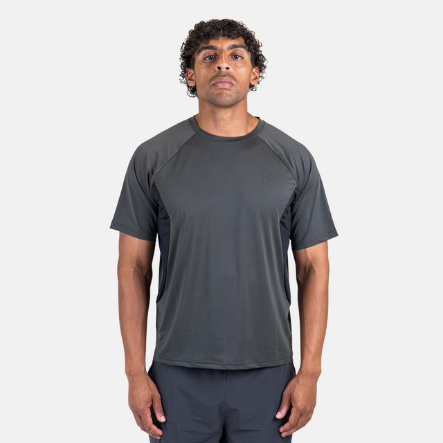 Flux Tech T-Shirt / Shorts Set - Charcoal