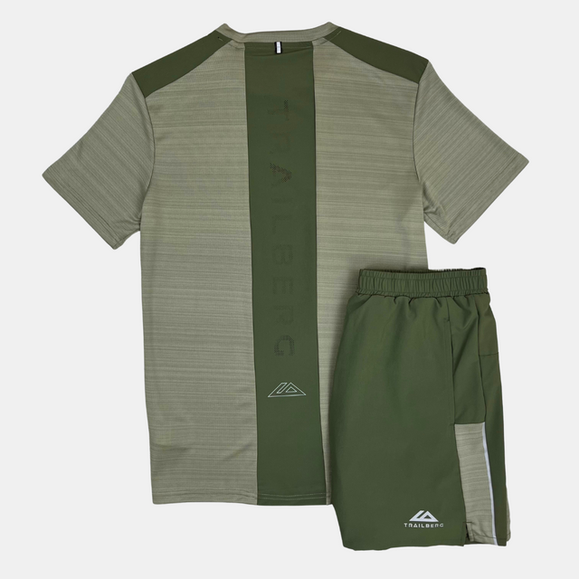 Trailberg Cloud T-Shirt / Shorts Set - Khaki