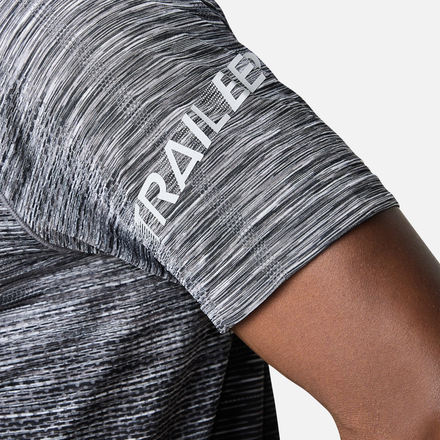 Trailberg Arc Seamless T-Shirt - Black/Moon Grey