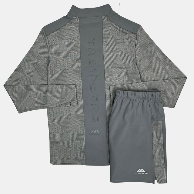 Trailberg Dimension 1/4 Zip / Shorts Set - Grey