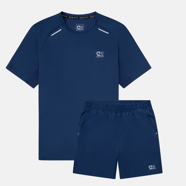 Cruyff Hydrogen T-Shirt / Shorts Set - Navy