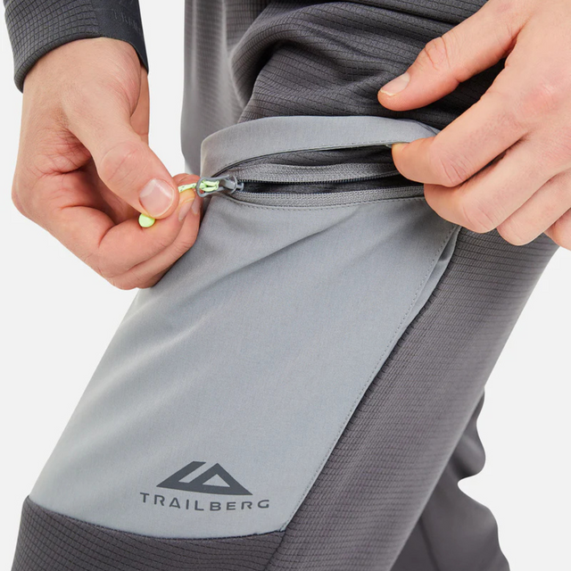 Trailberg Glacier Fleece Pants - Grey/Charcoal