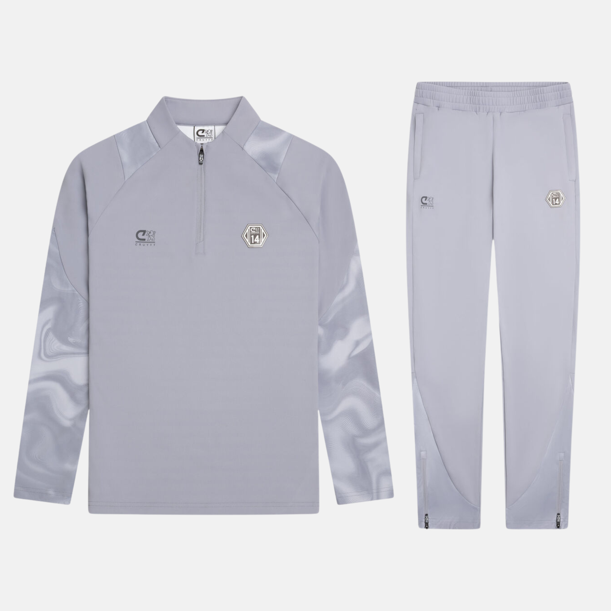 Cruyff Junior Defense Tracksuit - Light Grey