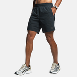 Agaru Gradient Seamless T-Shirt / Shorts Set - Slate Grey/Black