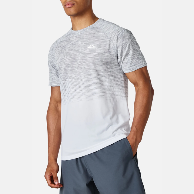 Trailberg Arc Seamless 2.0 T-Shirt - White/Concrete Grey