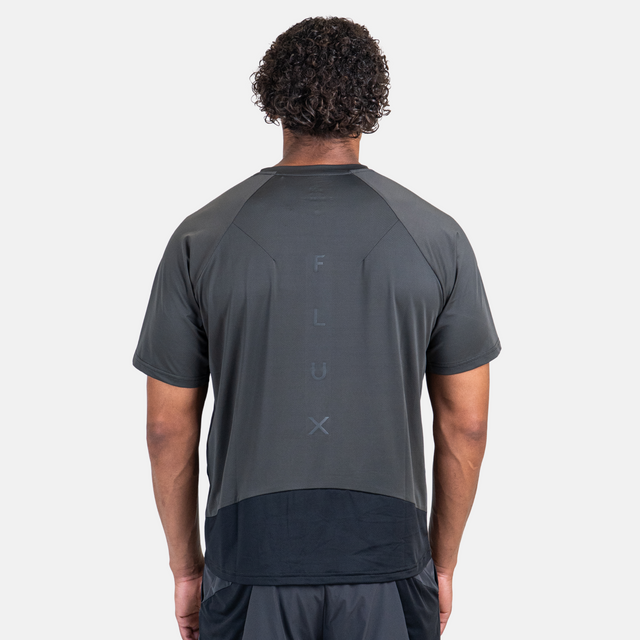 Flux Tech T-Shirt / Shorts Set - Charcoal