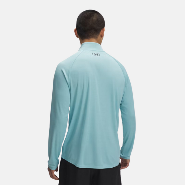 Under Armour Tech Textured 1/4 Zip - Aqua Blue