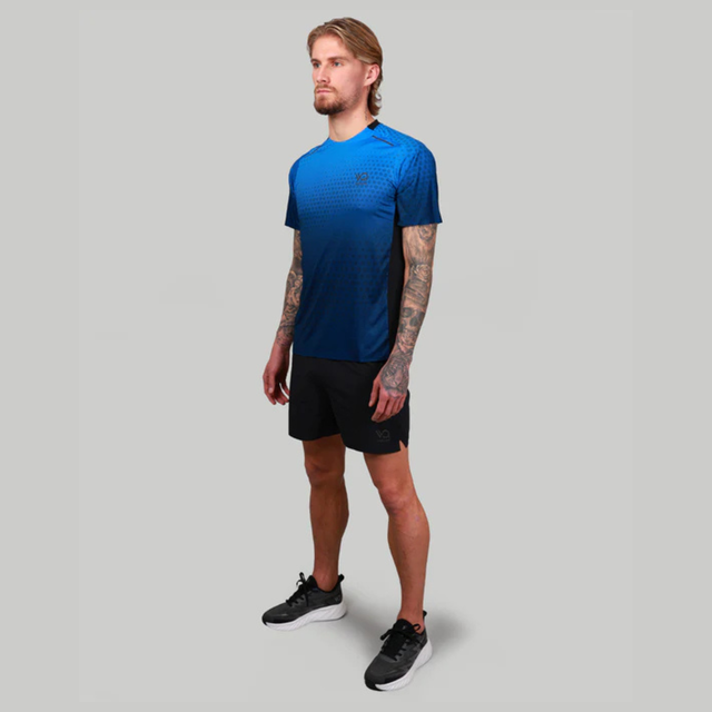 Velozia Performance T-Shirt / Shorts Set - Blue/Black
