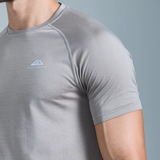 Trailberg Form Seamless T-Shirt / Shorts Set - Pale Taupe/Black