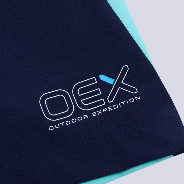 OEX Flynn T-Shirt / Shorts Set - Aqua/Navy