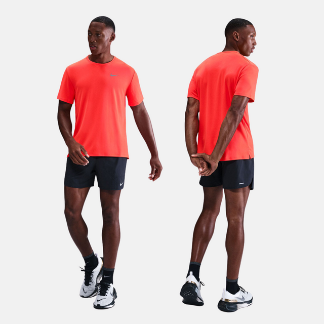 Nike Miler T-Shirt / Challenger Shorts Set - Crimson/Black