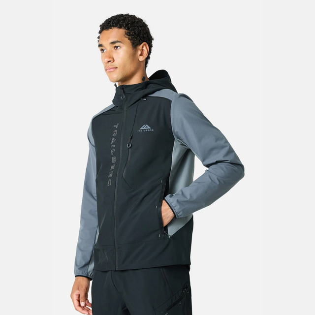 Trailberg Triathlon Ultra Windbreaker - Black/Graphite Grey