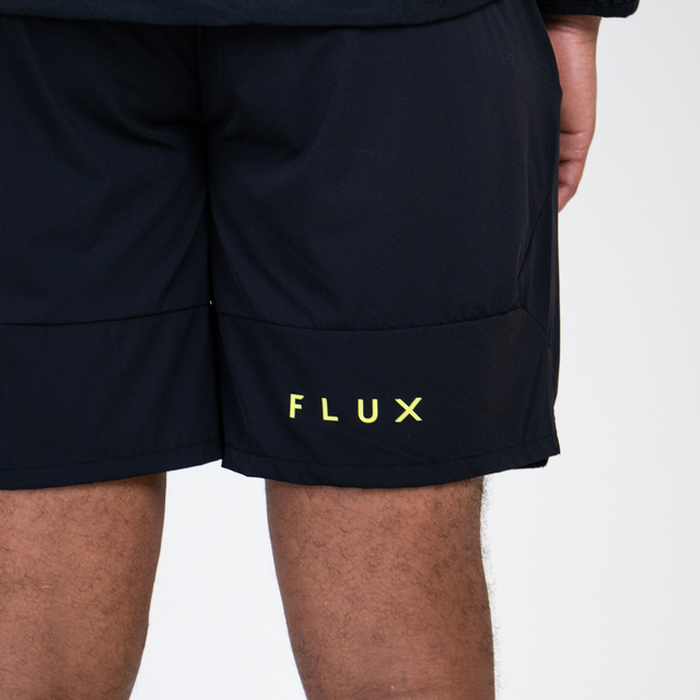 Flux Graphic T-Shirt / Versatility Shorts Set - Black/Neon