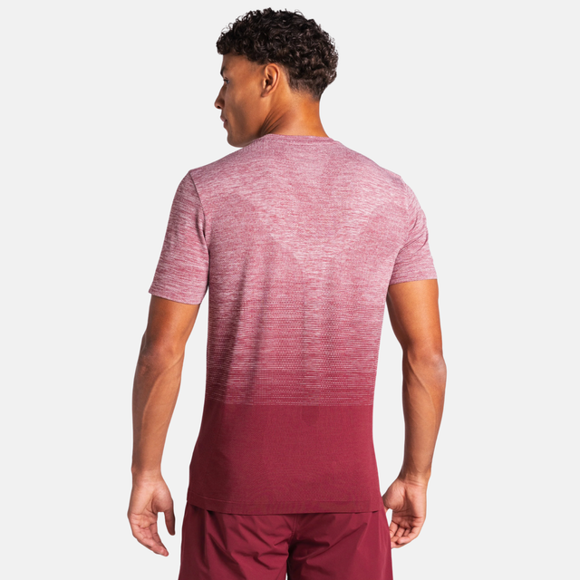 Agaru Gradient Seamless T-Shirt - Dark Carmine