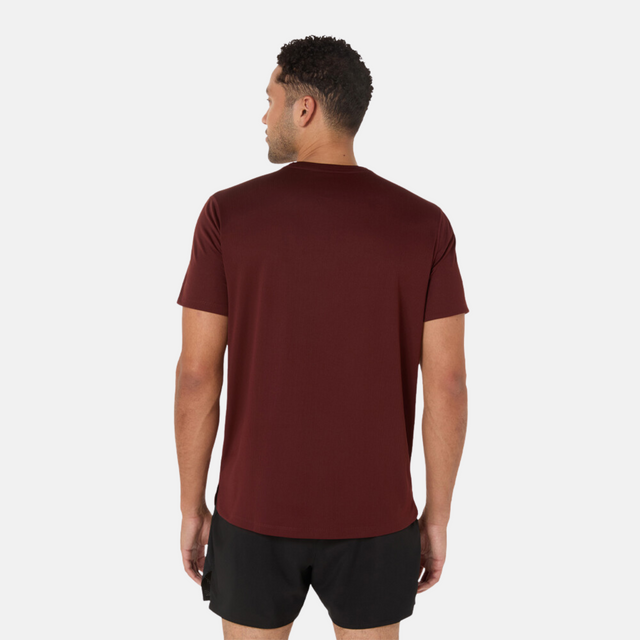 Asics Core T-Shirt / Shorts Set - Burgundy