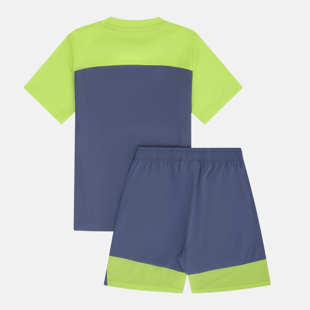 OEX Flynn T-Shirt / Shorts Set - Acid Lime/Charcoal