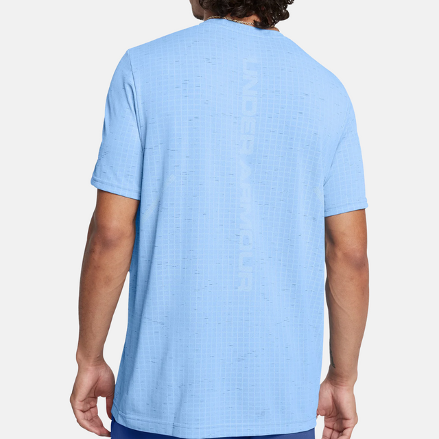 Under Armour Seamless Grid T-Shirt/Shorts Set - Sky Blue