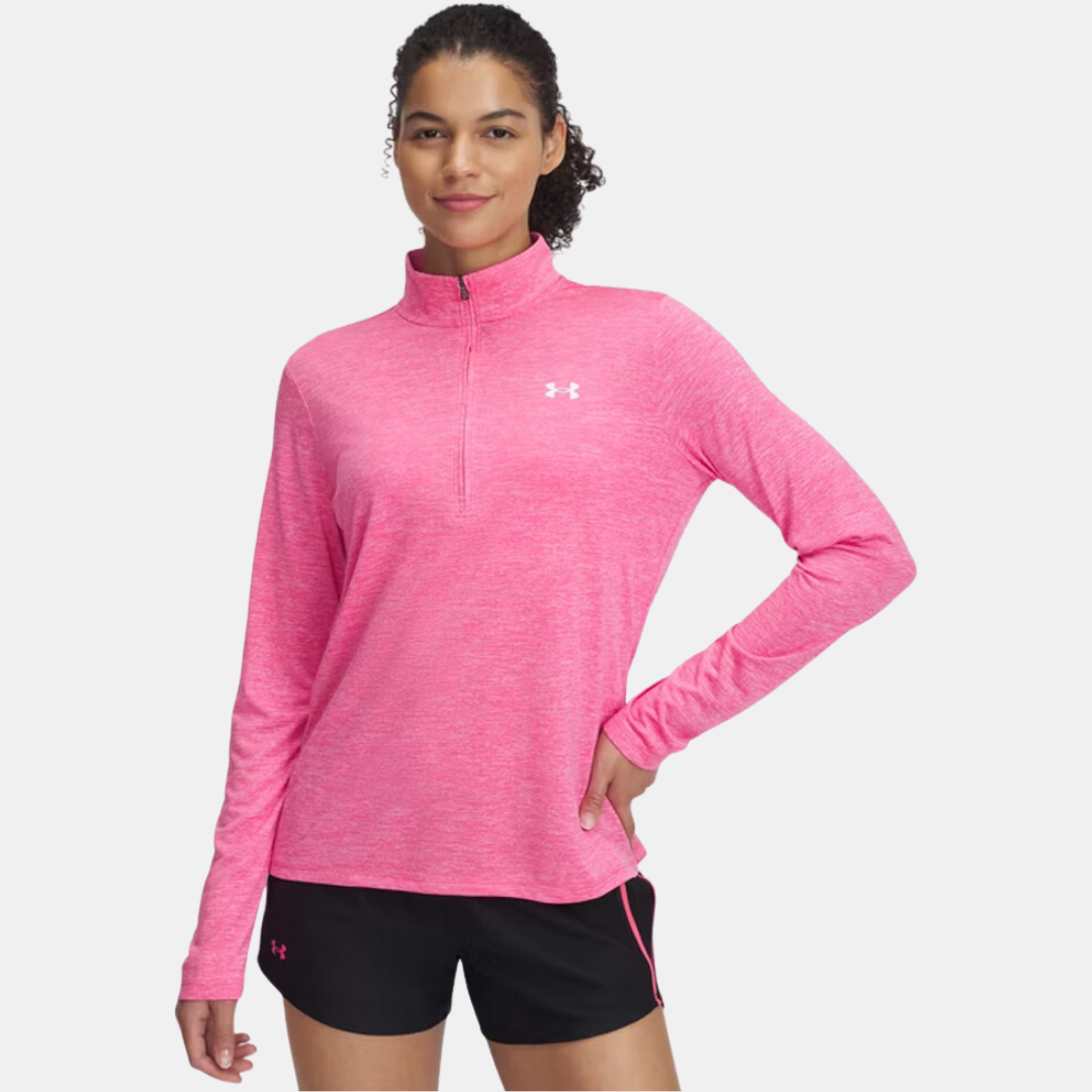 Under Armour Women's Tech Twist 1/4 Zip - Pink