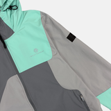 Montserrat Geo Tracktop - Cool Grey/Mint