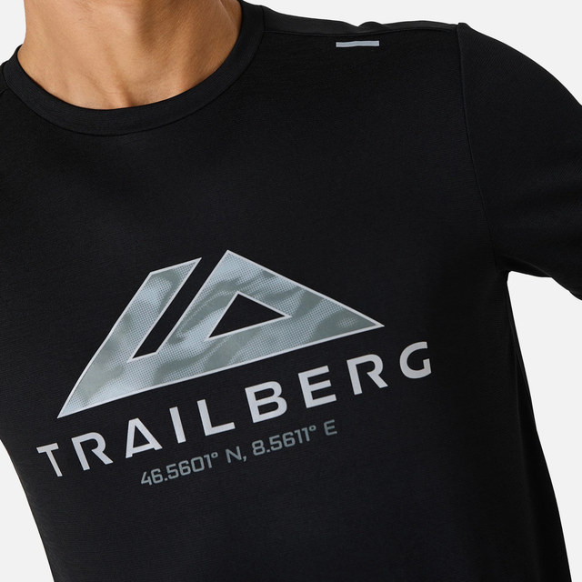 Trailberg Blur Logo T-Shirt  Shorts Set - Black