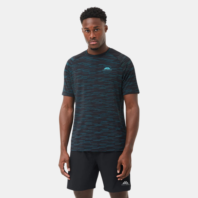 Trailberg Element T-Shirt / Essential Shorts Set - Black/Blue