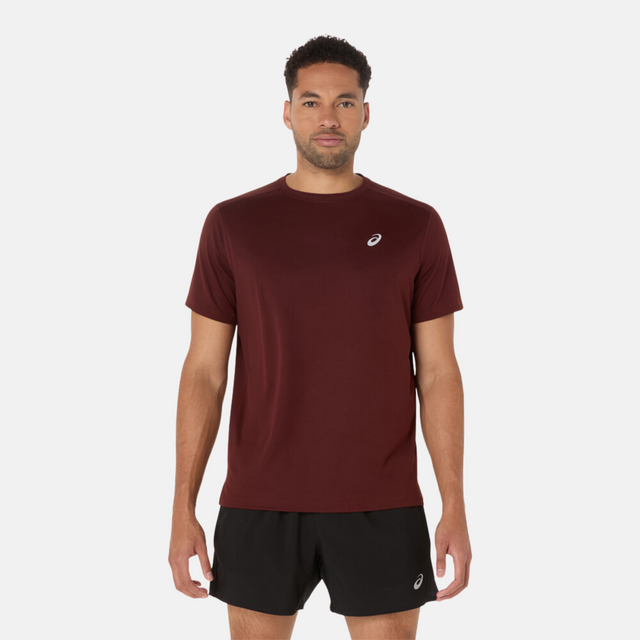 Asics Core T-Shirt / Shorts Set - Burgundy