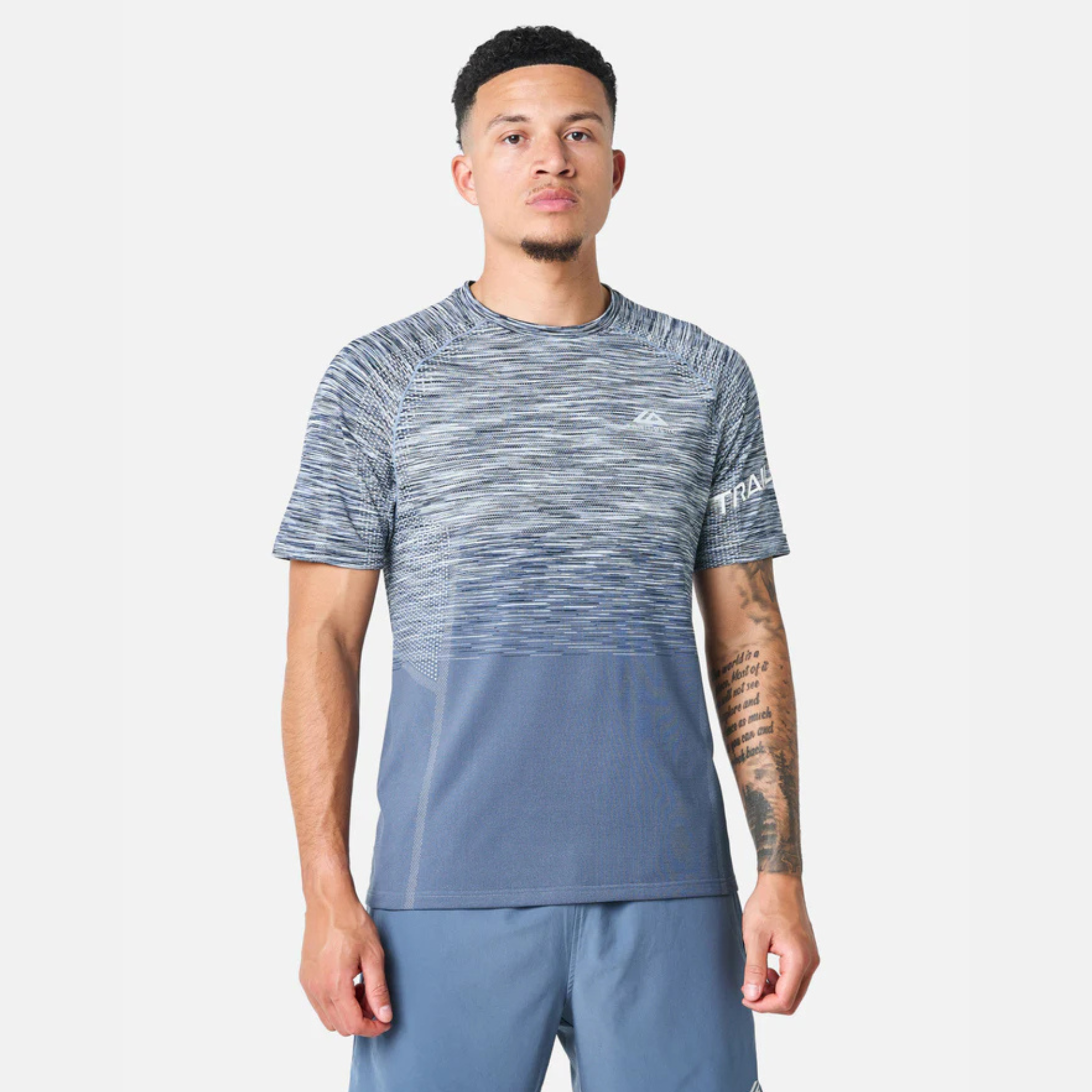 Trailberg Arc Seamless T-Shirt - Breeze/Storm Blue