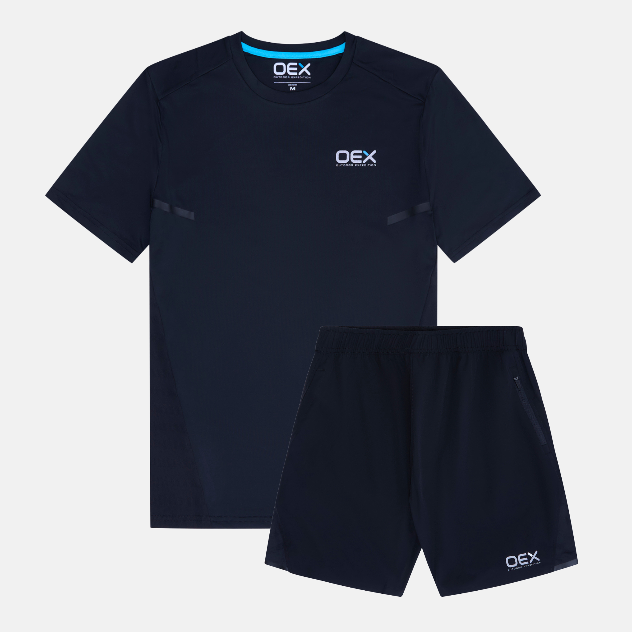 OEX Flash T-Shirt / Dyno Shorts Set - Black