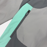 Montserrat Geo Tracktop - Cool Grey/Mint