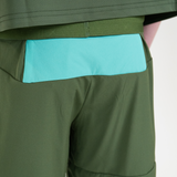 Flux Junior Gradient Jacket / Versatility Shorts Set - Khaki/Alkaline