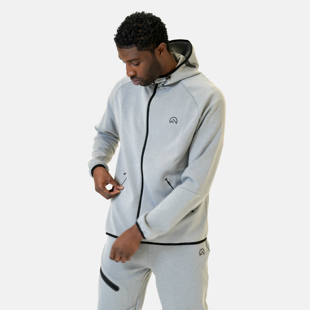 Flux Velar Zip-Up Tracksuit - Grey