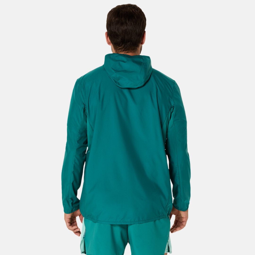 Asics Core Running Jacket - Teal/Orange