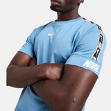 Nike Repeat Logo T-Shirt Short Set - Blue