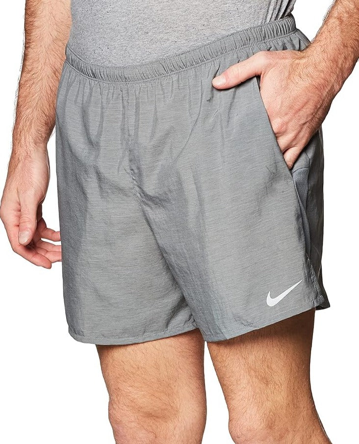 NIKE CHALLENGER BRIEF-LINED SHORTS 5" - GREY