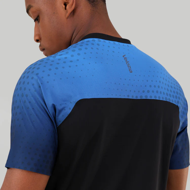 Velozia Performance T-Shirt / Shorts Set - Blue/Black