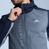 Trailberg Triathlon Windbreaker - Storm Grey/Navy Blue