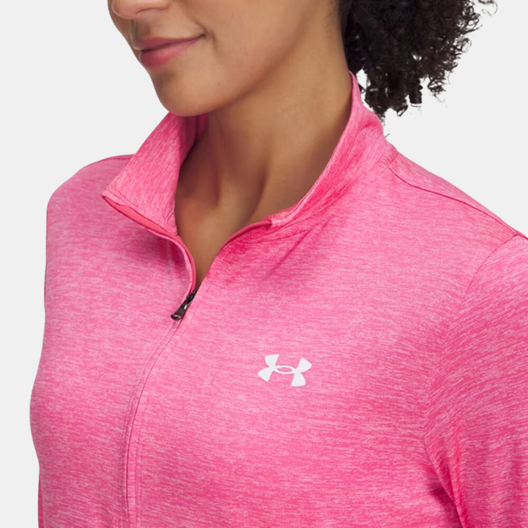 Under Armour Women's Tech Twist 1/4 Zip - Pink