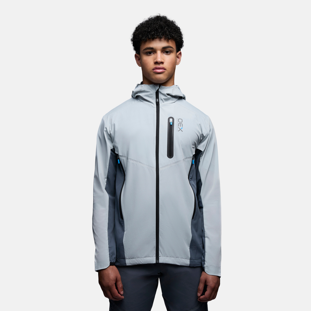 OEX Aspect Tracksuit - Light Grey/Charcoal