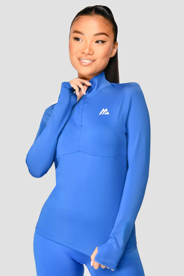 MONTIREX WOMEN'S ADAPT HALF ZIP TOP - BRIGHT BLUE