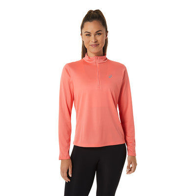 Asics Women's Core Half Zip Top - Pink Coral