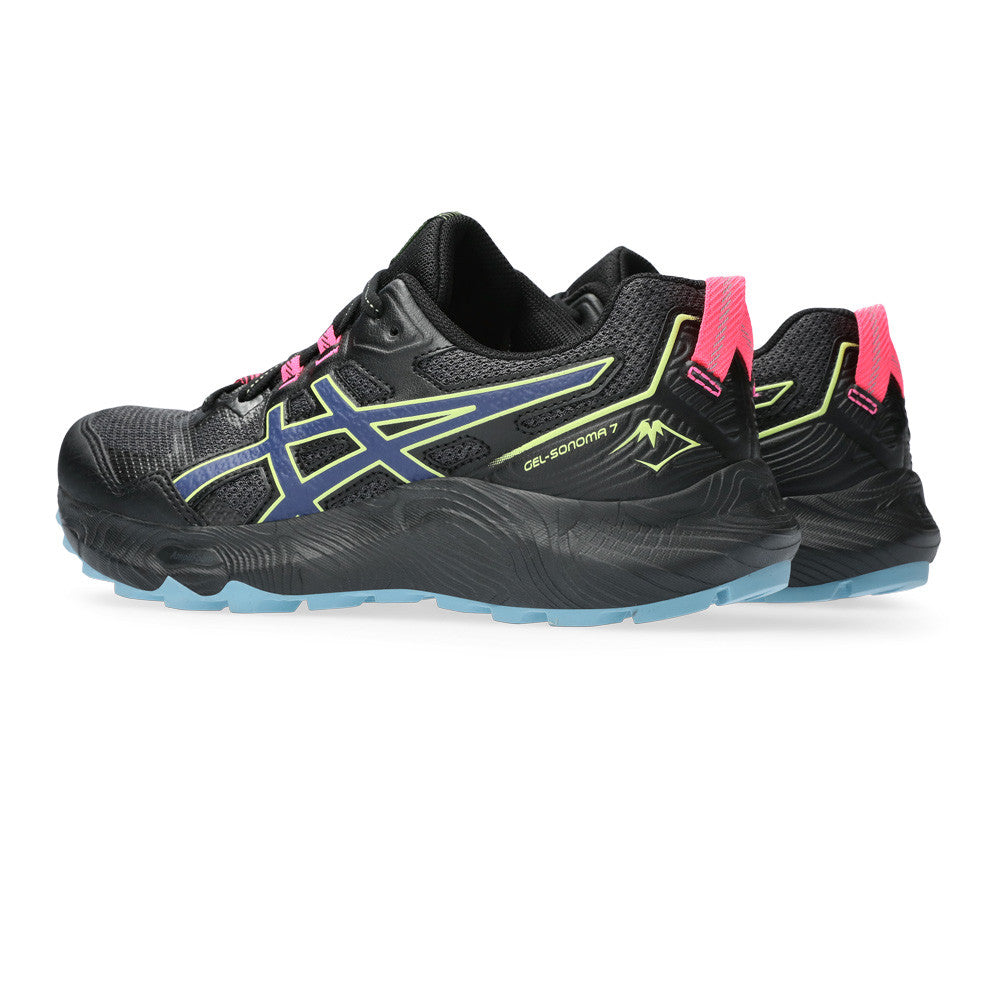 Asics Women's Gel Sonoma 7 Trail Trainers - Black / Neon