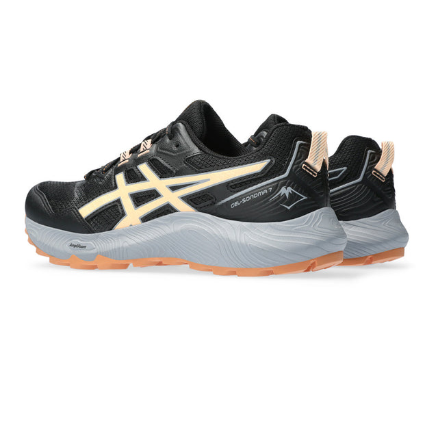 Asics Women's Gel Sonoma 7 Trail Trainers - Black / Peach