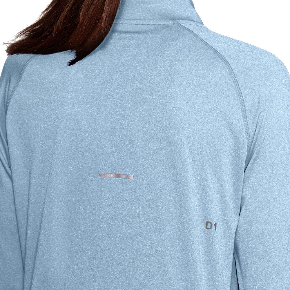 ASICS HALF ZIP WOMEN'S RUNNING TOP - SKY BLUE