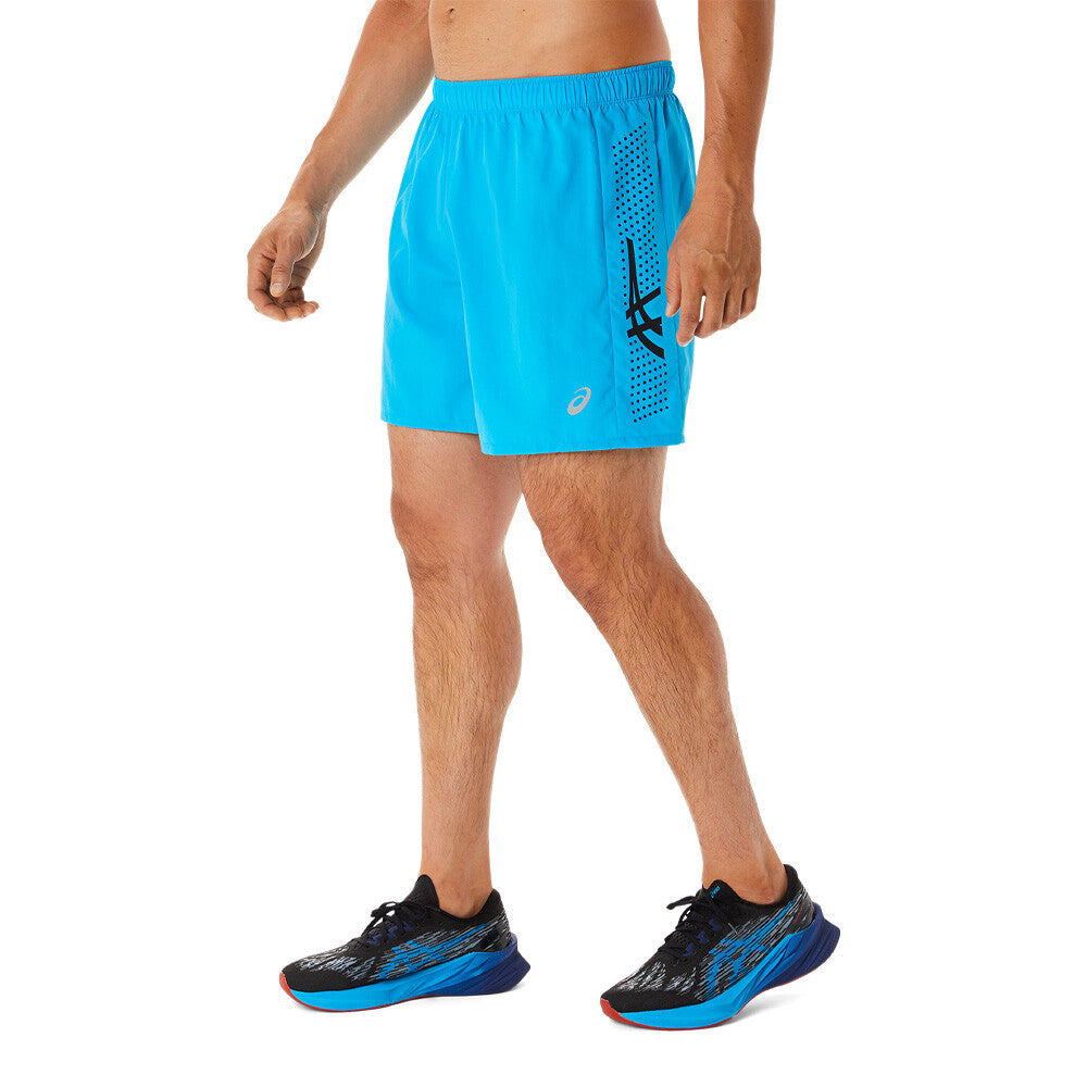 ASICS ICON RUNNING SHORTS - NEON BLUE