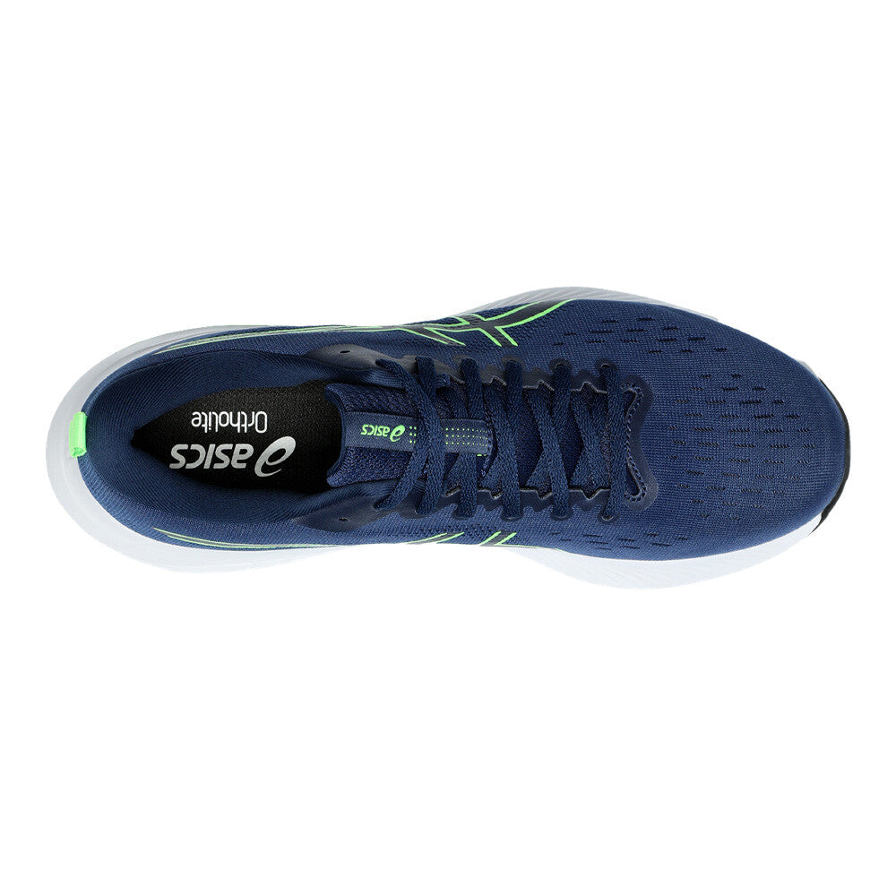 ASICS GEL-EXCITE 10 RUNNING TRAINERS - NAVY / LIME BURST