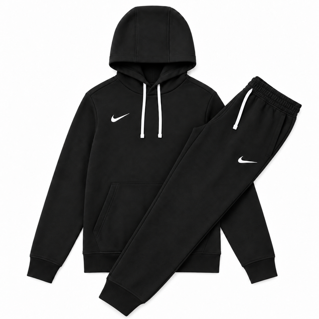 Nike Therma Fleece Tracksuit - Black