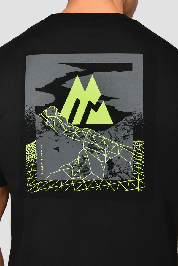 MONTIREX Calibration T-Shirt - BLACK / NEON