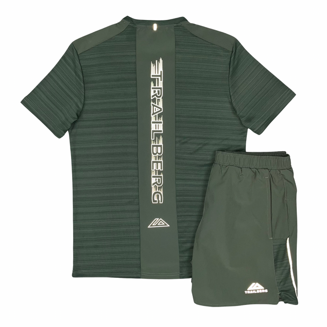 Trailberg Cloud T-Shirt / Shorts Set - Forest Green