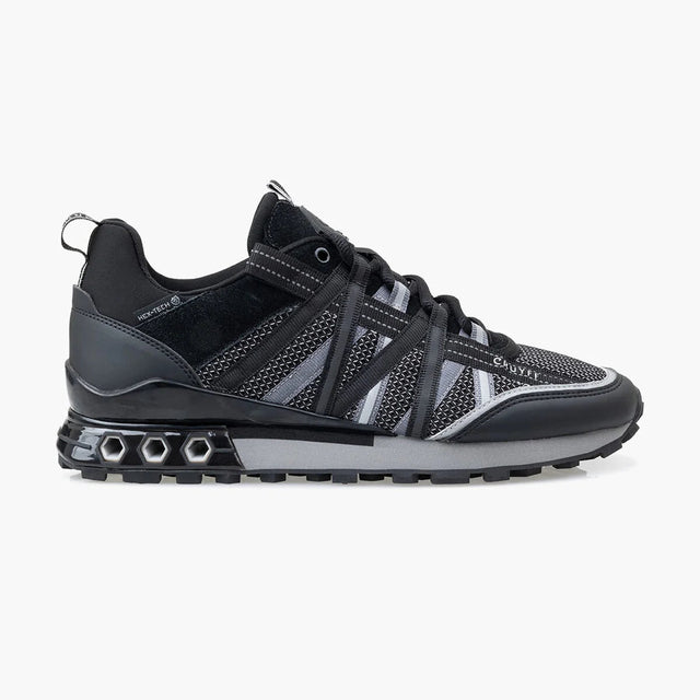 Cruyff Fearia Hex-Tech Trainers - Black/Grey