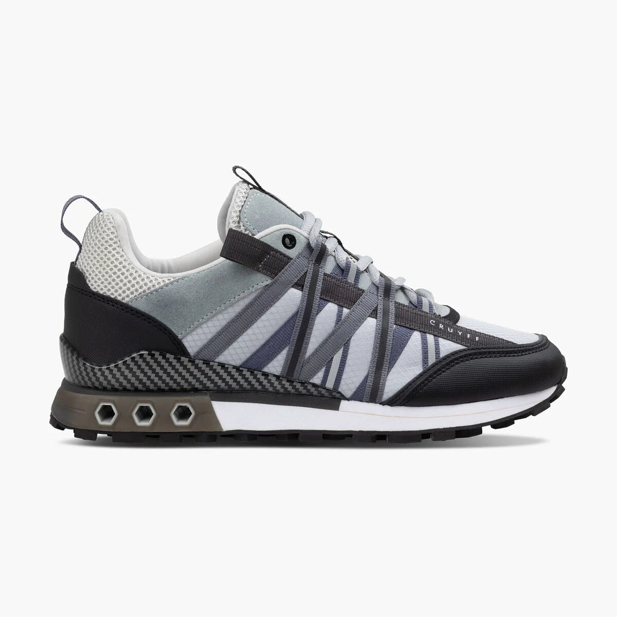 Cruyff Fearia Hex-Tech - Light Grey/Reflective Black